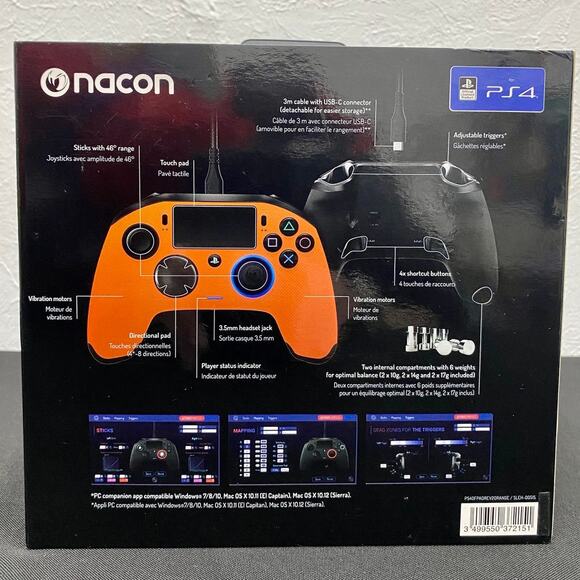 Orange Nacon Revolution Pro Controller 2 for PS4 W/ Box and Accessories - Picture 3 of 12
